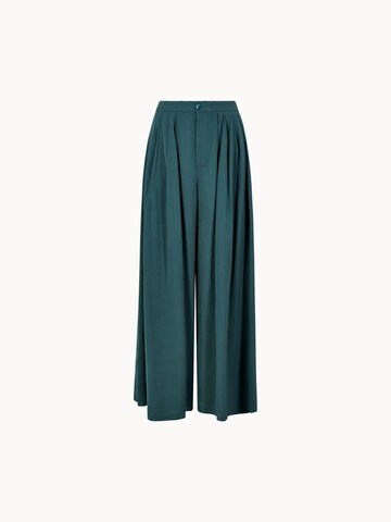 Wide Leg Pantalon Apricot en bleu