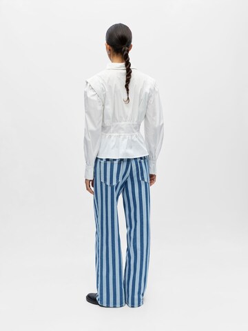 Wide leg Jeans 'OBJRio' di OBJECT in blu