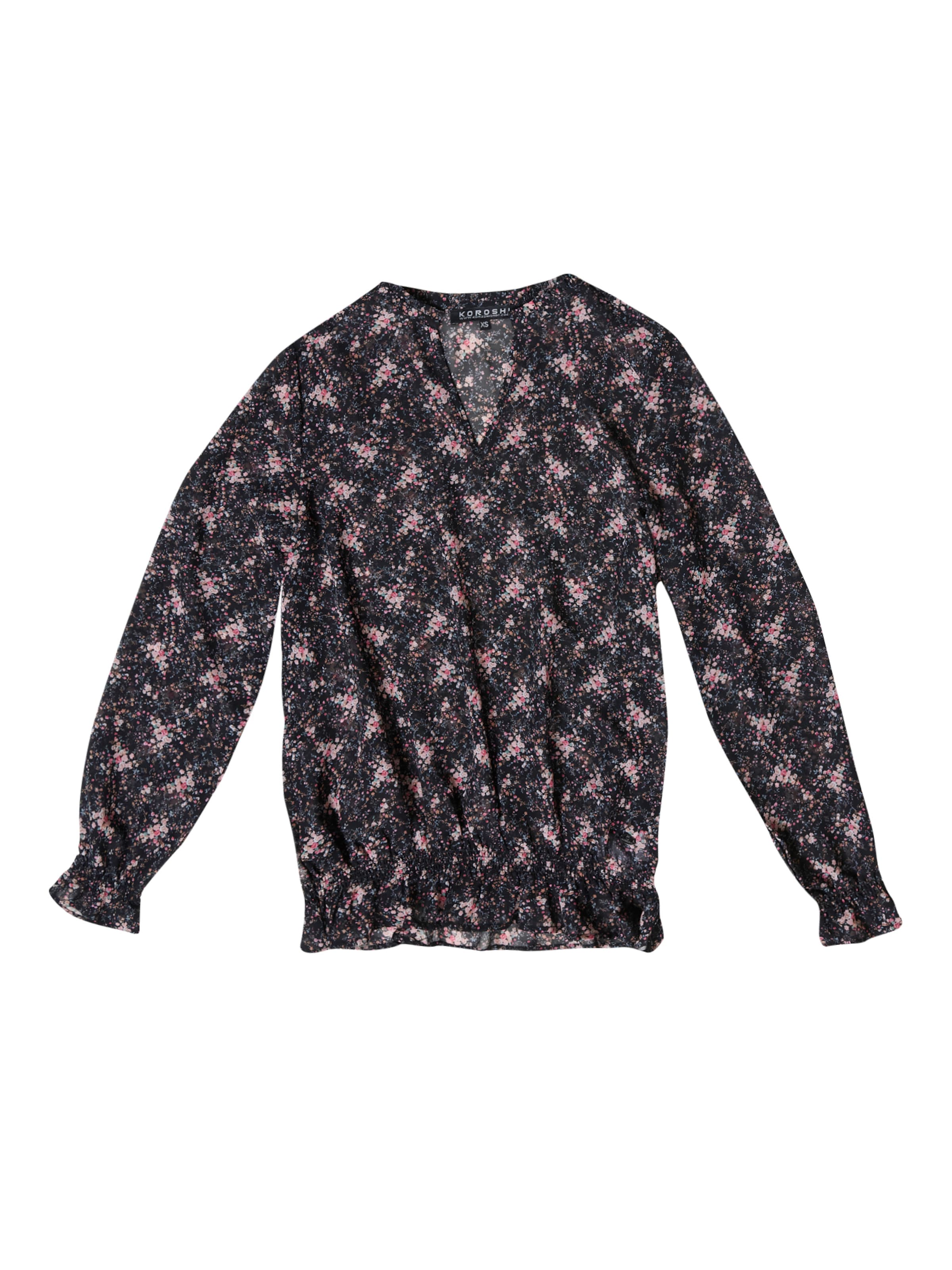 KOROSHI Блуза в черно: отпред