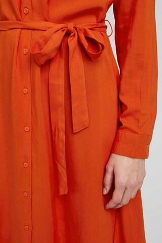 ICHI Shirt Dress 'IHMAIN' in Orange