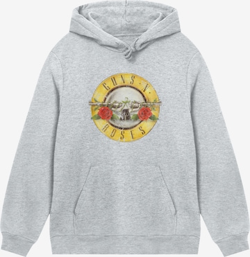 F4NT4STIC Sweatshirt 'Guns 'n' Rose' in Grijs: voorkant