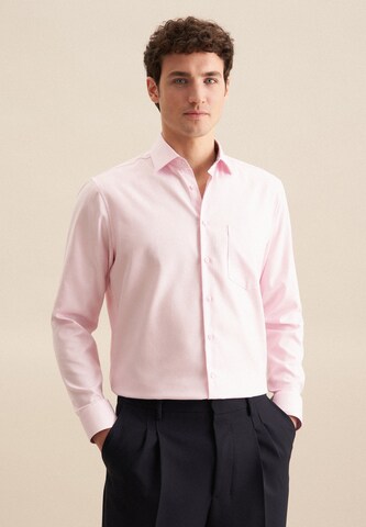 Coupe regular Chemise business 'Smart Classic' SEIDENSTICKER en rose : devant