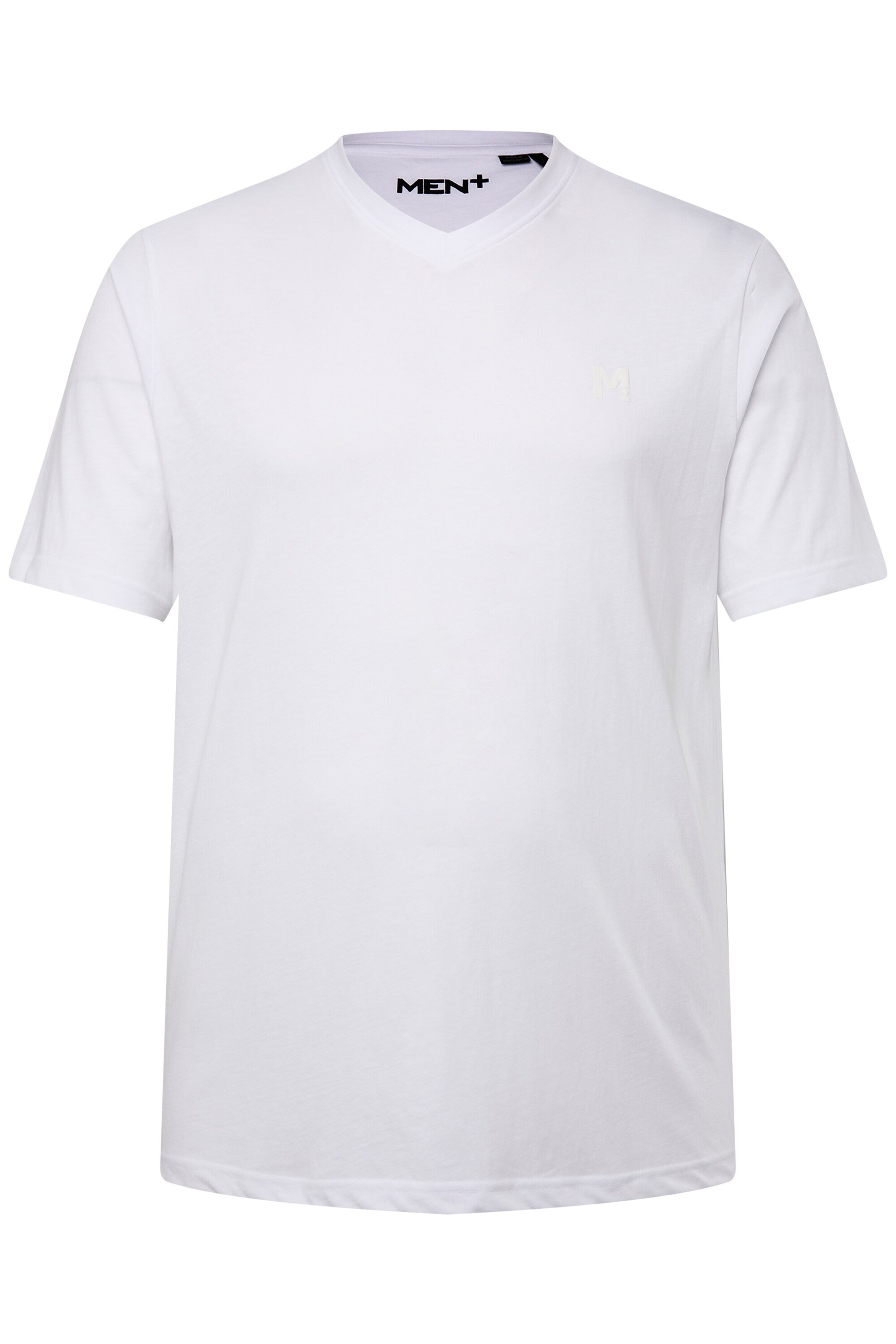 Men Plus Shirt in White: front
