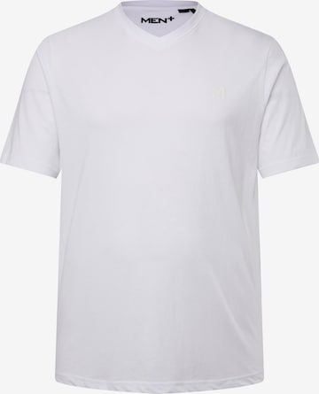 Men Plus Shirt in White: front
