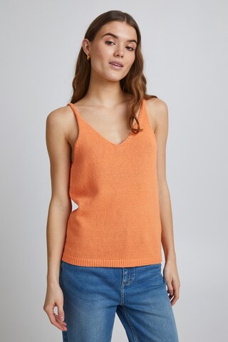 b.young Knitted Top 'Nelo' in Orange: front