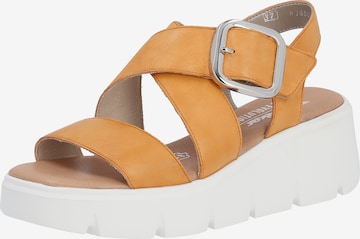 Rieker EVOLUTION Strap Sandals ' W1550 ' in Orange: front