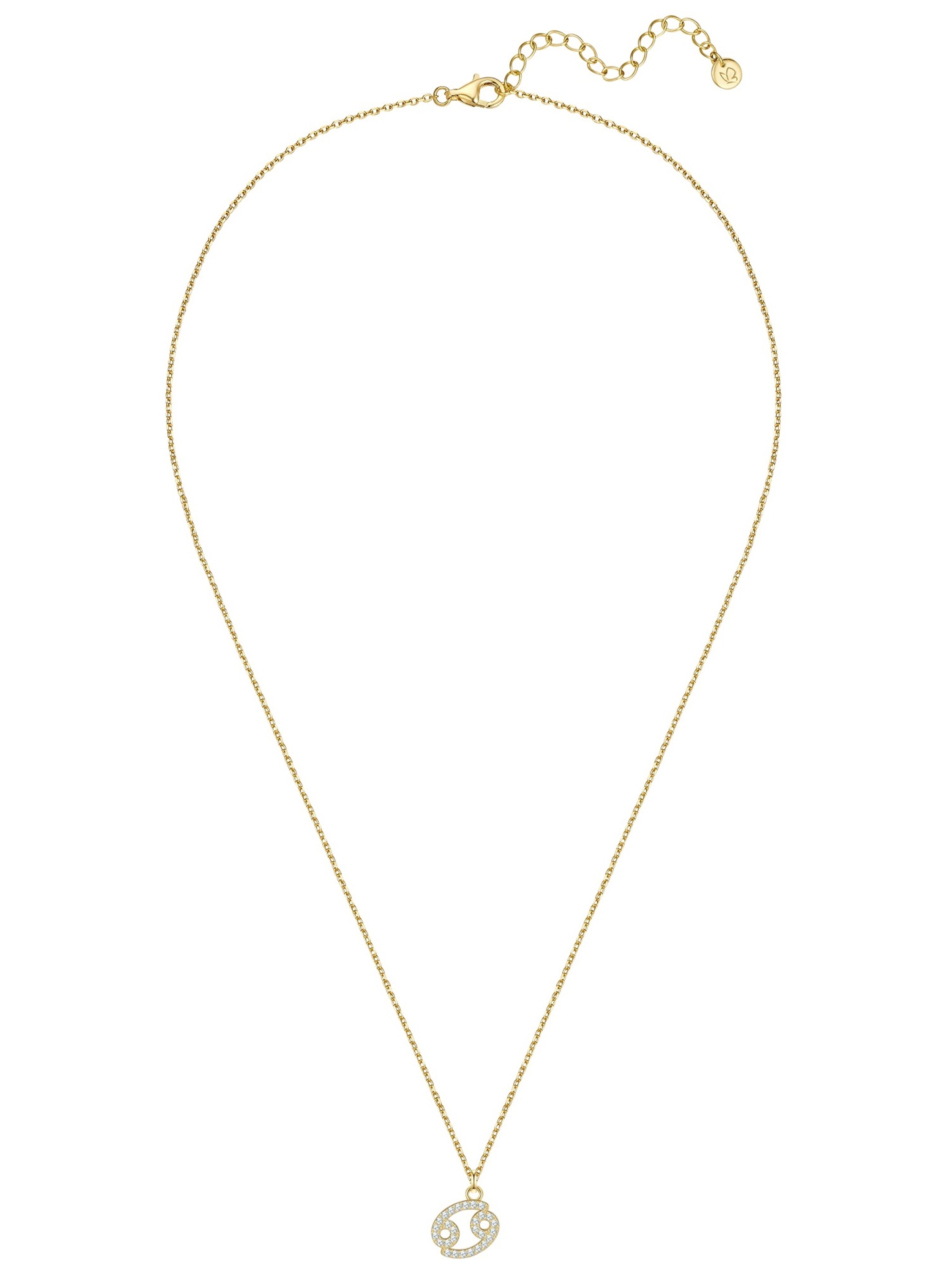 Glanzstücke München Kette in goldgelb / transparent, Produktansicht