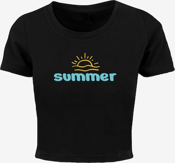Merchcode Shirt 'Summer - Sun' in Black: front
