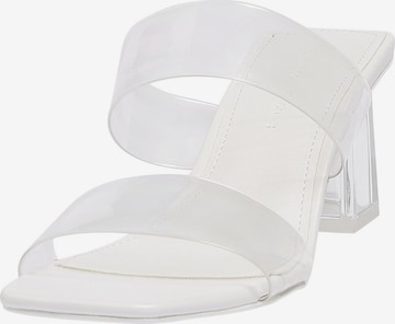 Pull&Bear Mules in Transparent: front