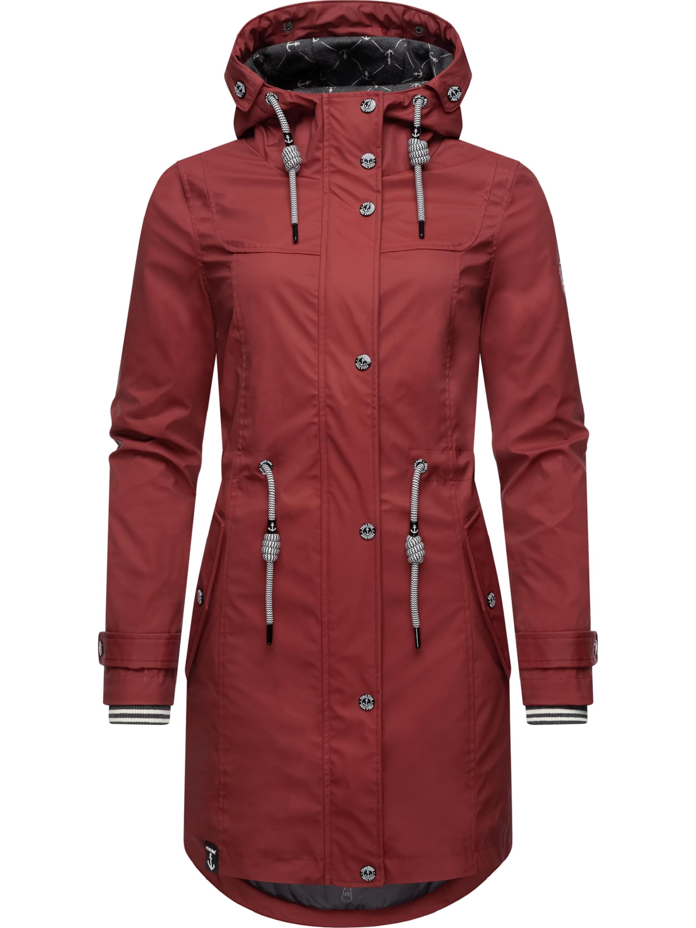 Peak Time Raincoat in Red