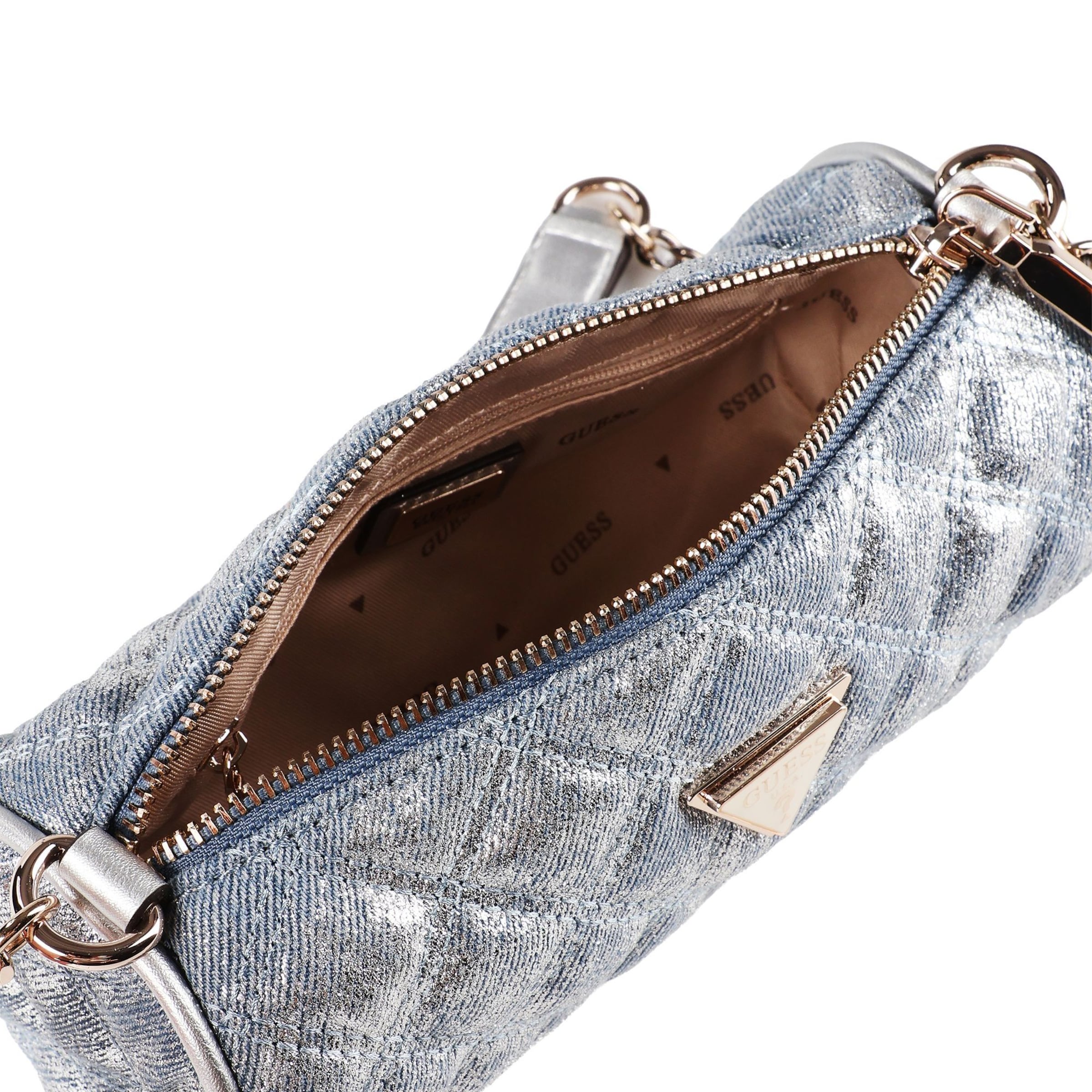 Borsa a spalla 'Giully II' di GUESS in argento