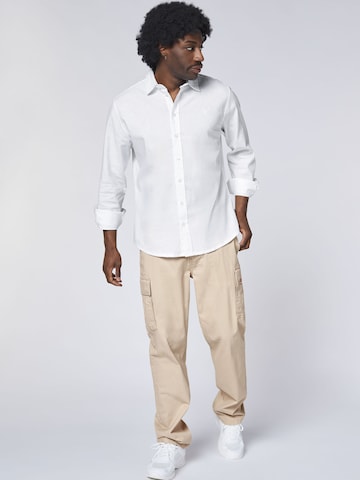 CHIEMSEE Regular Cargo Pants in Beige: front