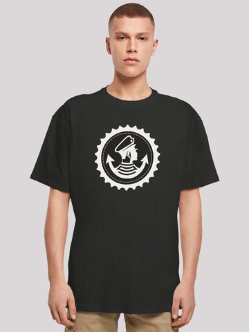 F4NT4STIC T-Shirt 'Knut und Jan Hamburg' in Schwarz: Vorderseite