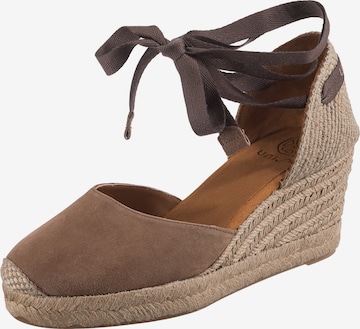 UNISA Sandals ' Candida' in Brown: front