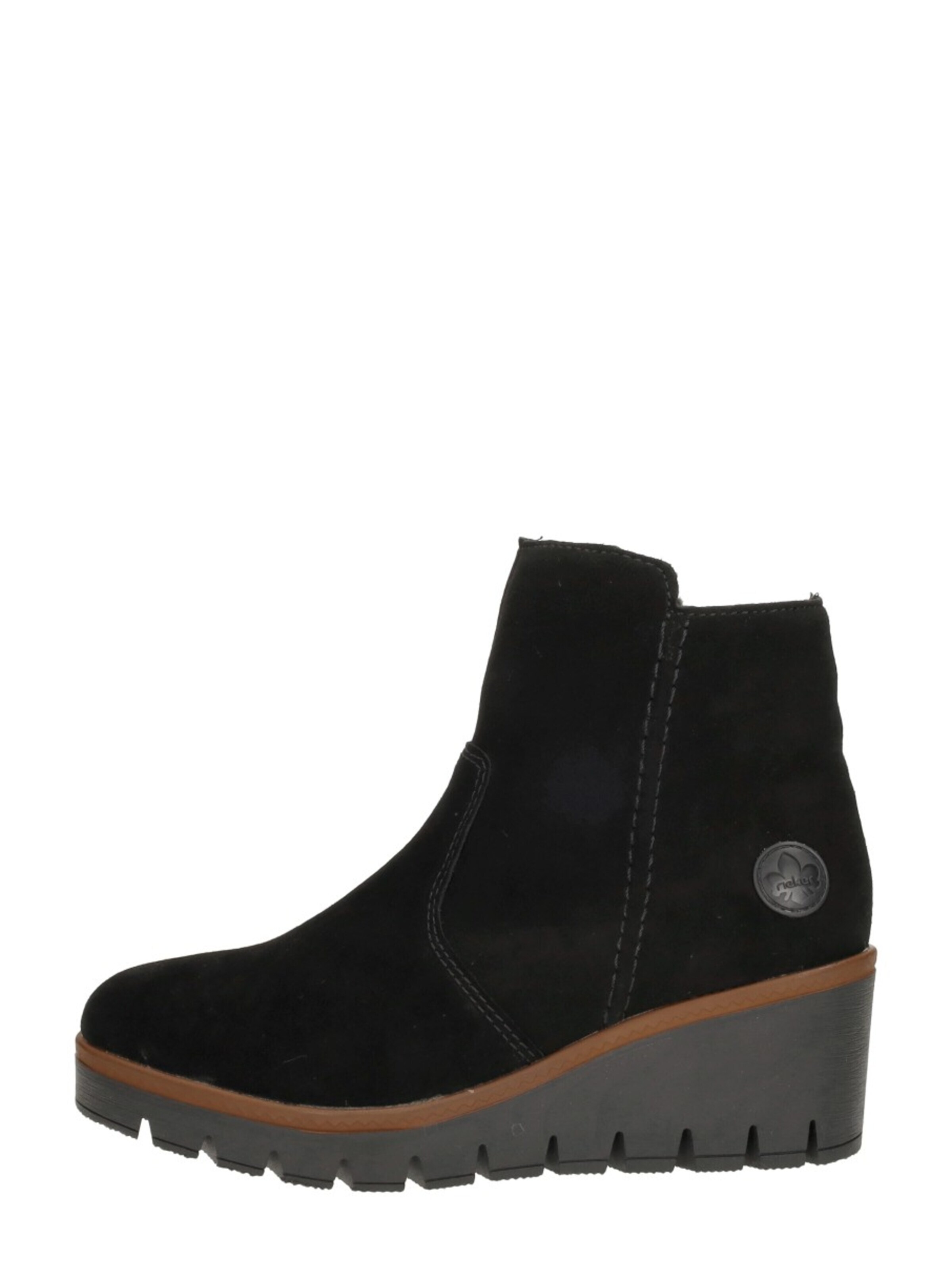 Rieker Boots 'Enkellaarsjes Hak' in Black: front