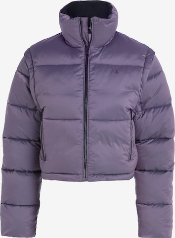 Veste d’hiver '2in1' Calvin Klein Jeans en violet : devant