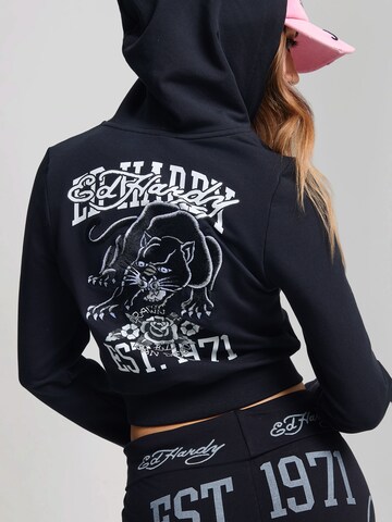 Ed Hardy Кофта на молнии 'Panther 1971' в Черный