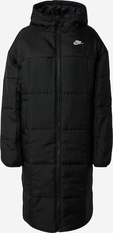 Nike Sportswear Зимнее пальто в Черный: спереди