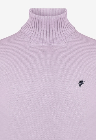 DENIM CULTURE Sweter 'Jason' w kolorze fioletowy
