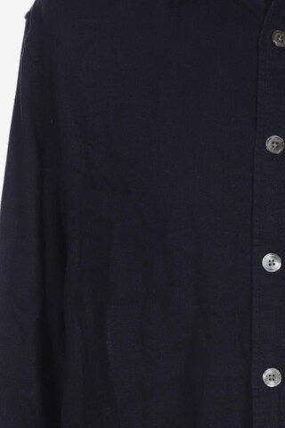 HempAge Button Up Shirt in M in Blue