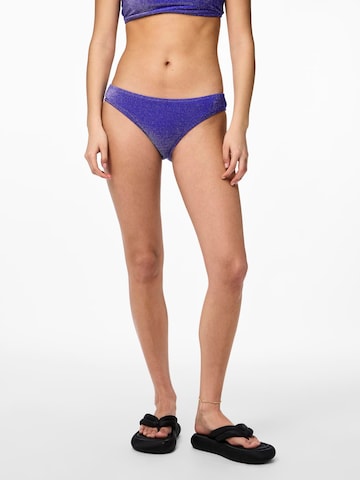 PIECES Bikini Bottoms 'BLING' in Blue: front