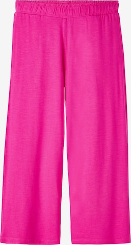 NAME IT - Perna larga Calças 'Vulotte' em rosa: frente