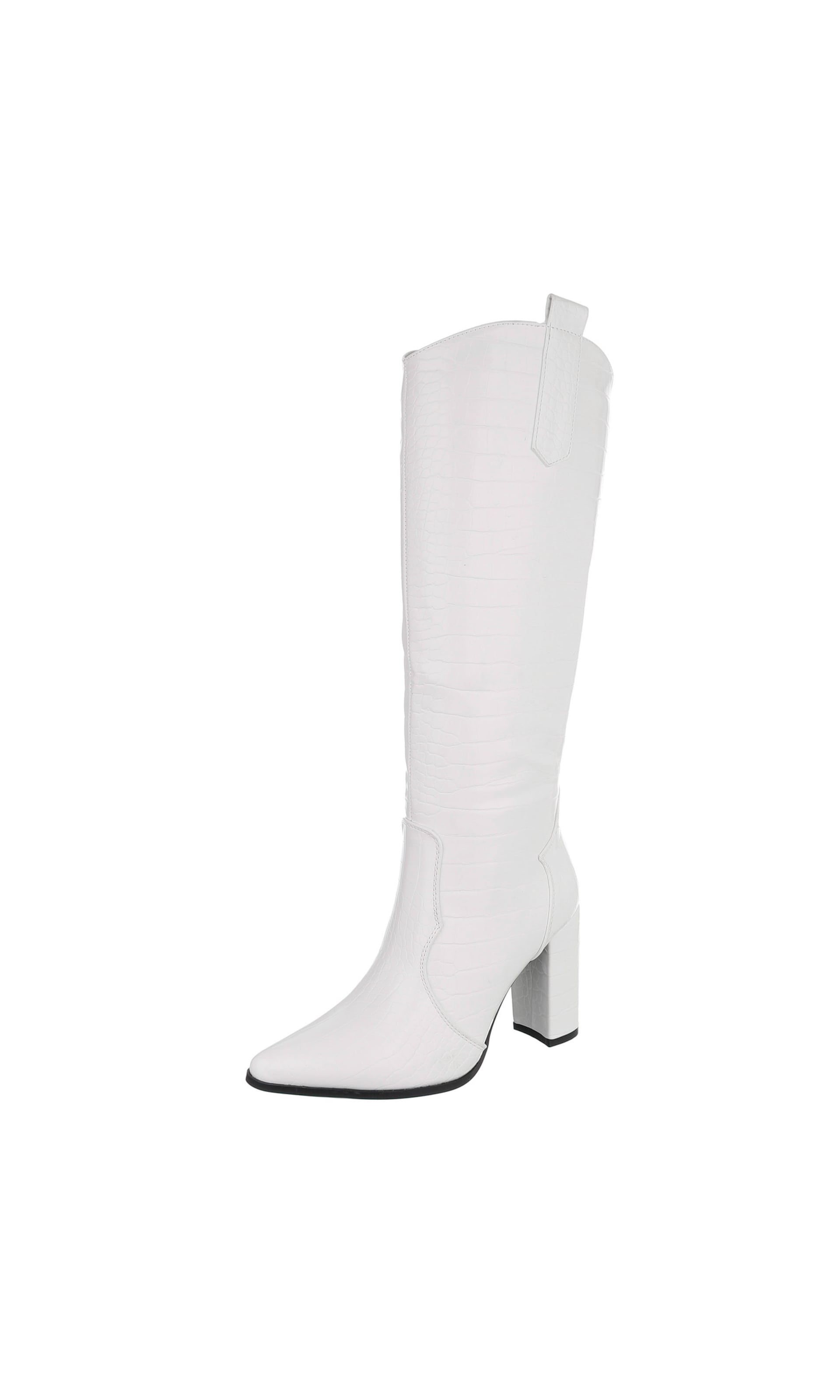 Ital-Design Stiefel in Beige: Vorderseite