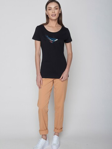 GREENBOMB Shirt 'Animal Whale Dive' in Black