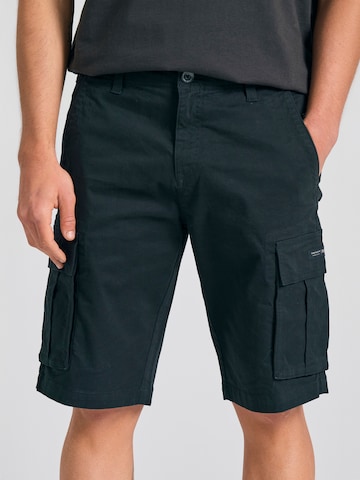 Funky Buddha Regular Cargo trousers in Black: front