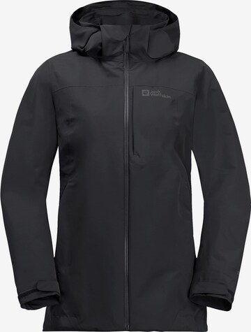 JACK WOLFSKIN Outdoor Jacket 'Fernblick' in Black