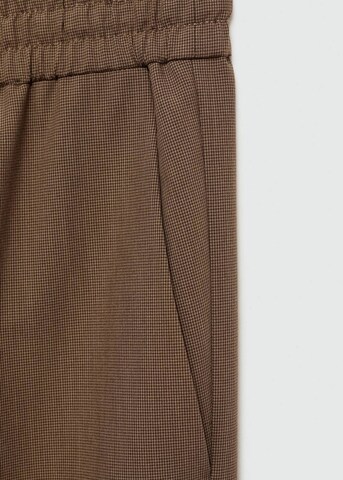 MANGO Wide leg Pants 'Cardiff' in Brown