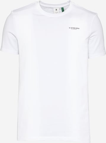 T-Shirt G-Star RAW en blanc : devant