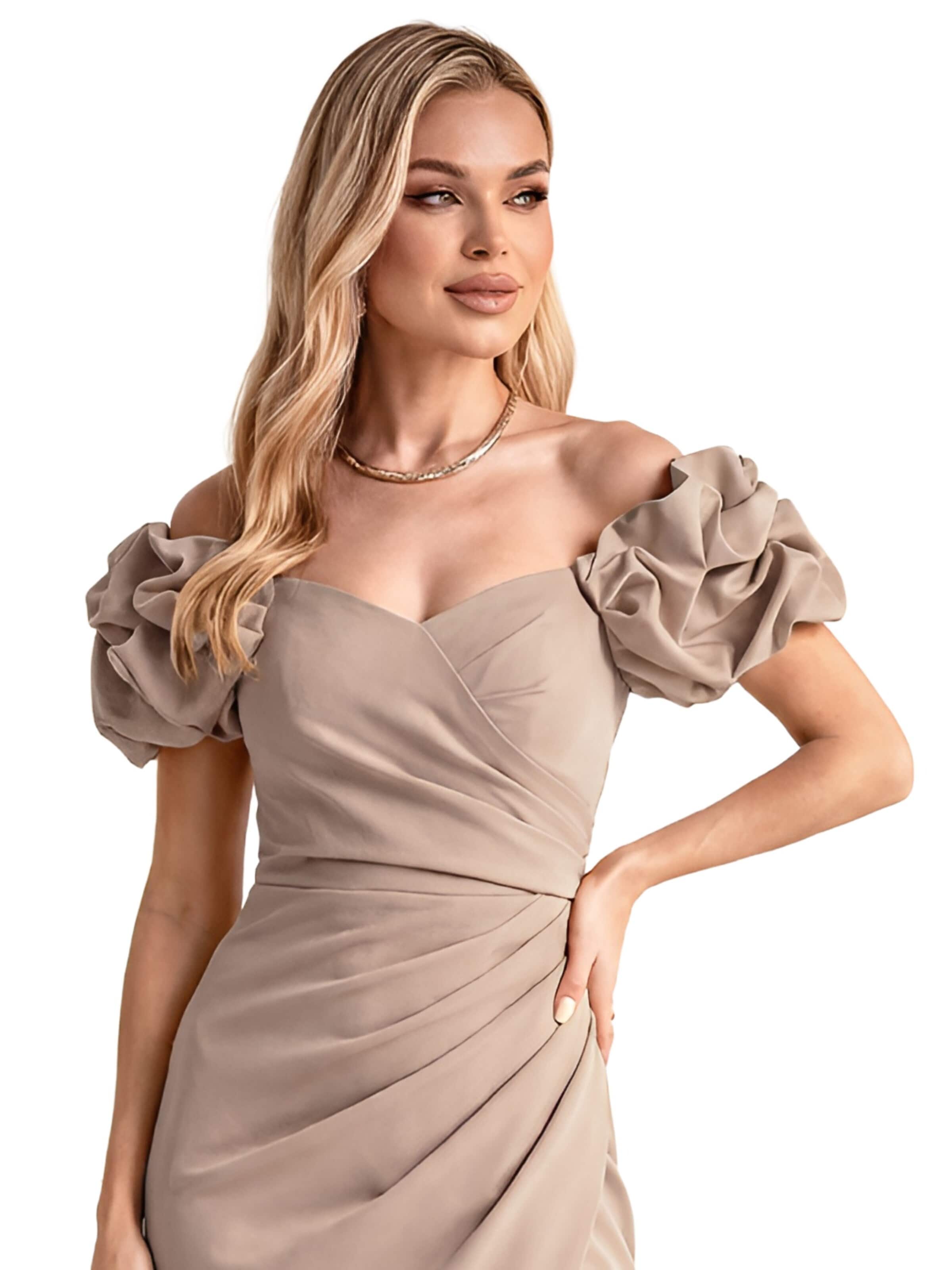 bicotone Dress in Brown