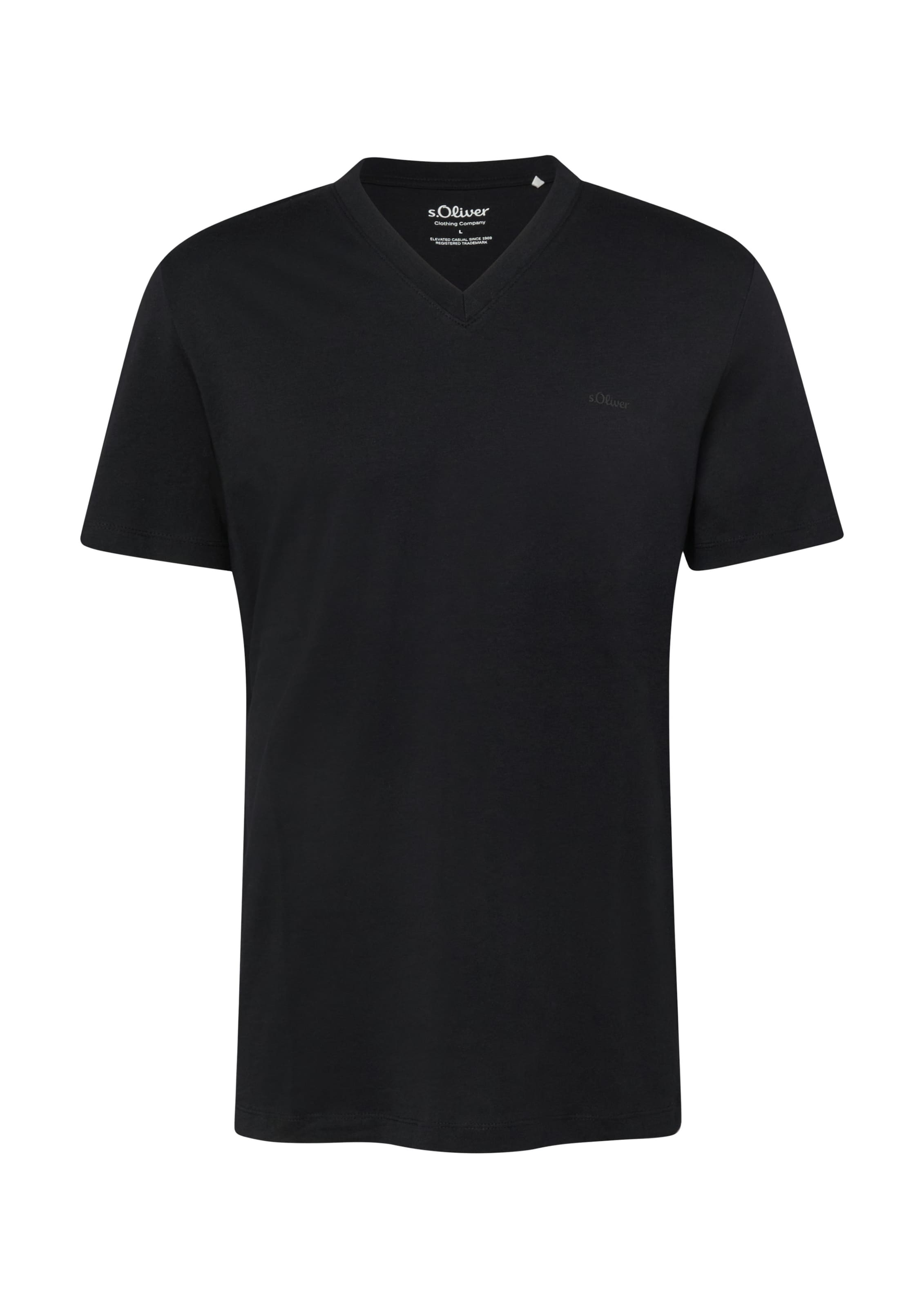 T-Shirt s.Oliver en noir : devant