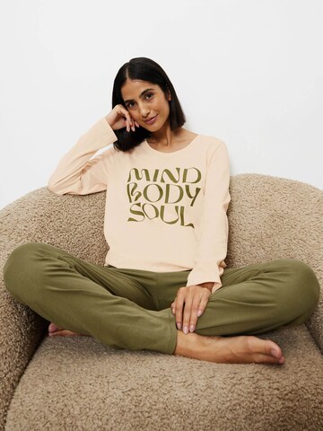 TRIUMPH Pyjama ' Basic ' in Beige