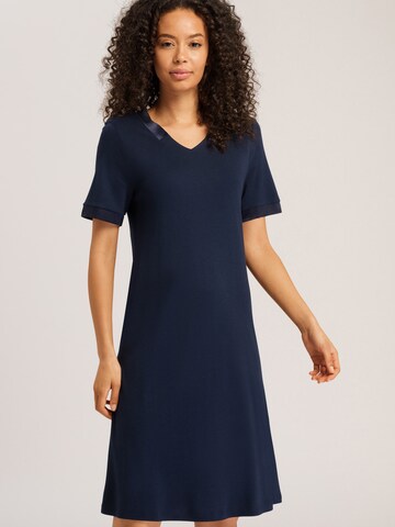 Hanro Nightgown ' Joela ' in Blue: front