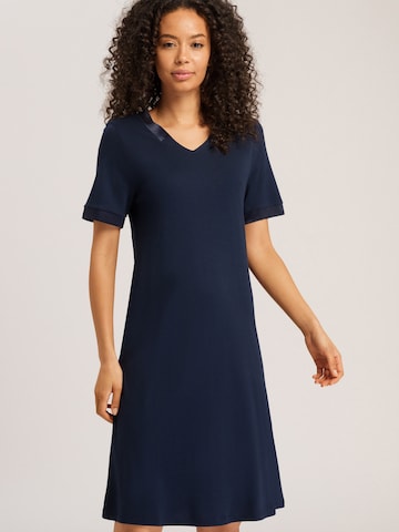 Hanro Nightgown ' Joela ' in Blue: front