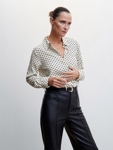 MANGO Bluse in Beige: Vorderseite