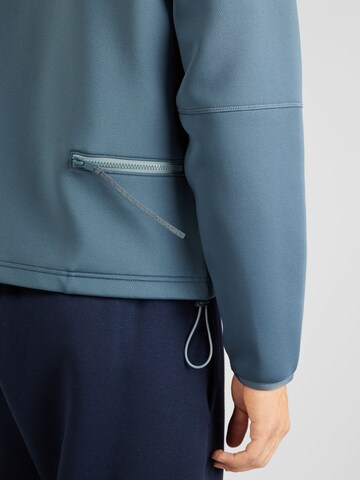 Calvin Klein Sport Athletic Zip-Up Hoodie in Blue