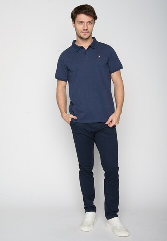 GREENBOMB Poloshirt 'Nature Sailship' in Blau