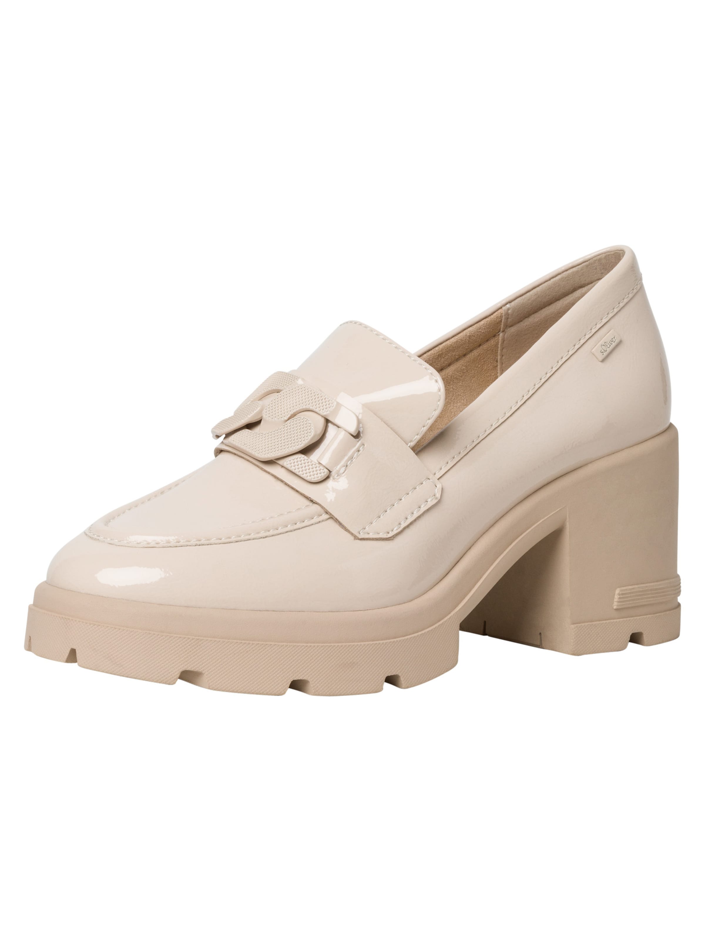 s.Oliver High front pumps in Beige: front