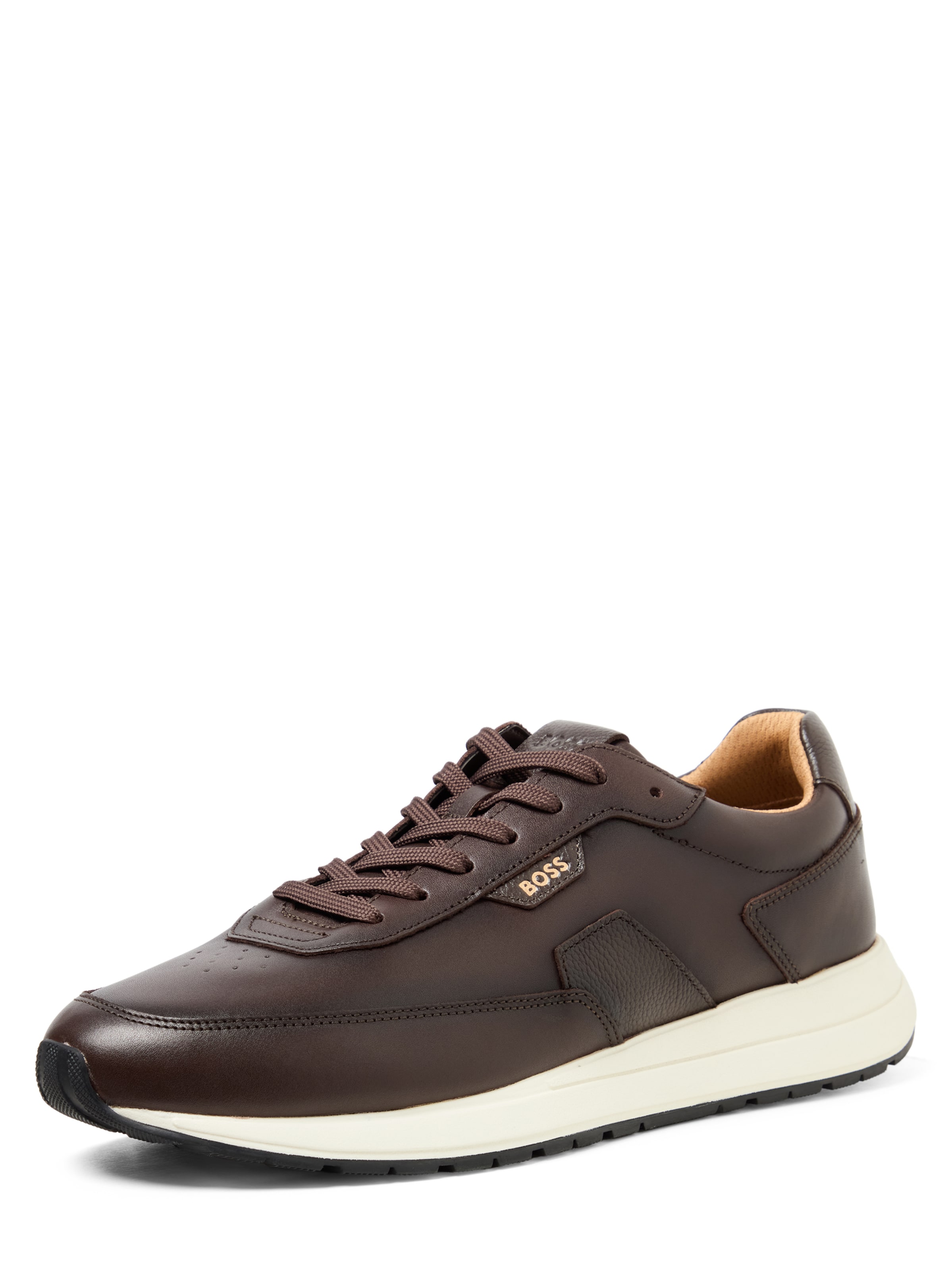 BOSS Platform trainers in Brown: front