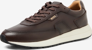 BOSS Sneakers in Brown: front