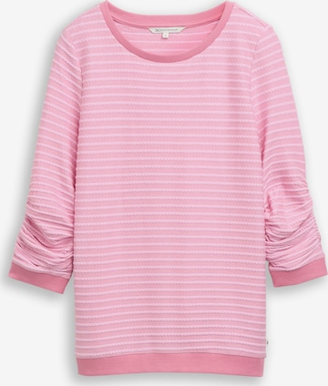 TOM TAILOR DENIM Sweatshirt i pink: forside