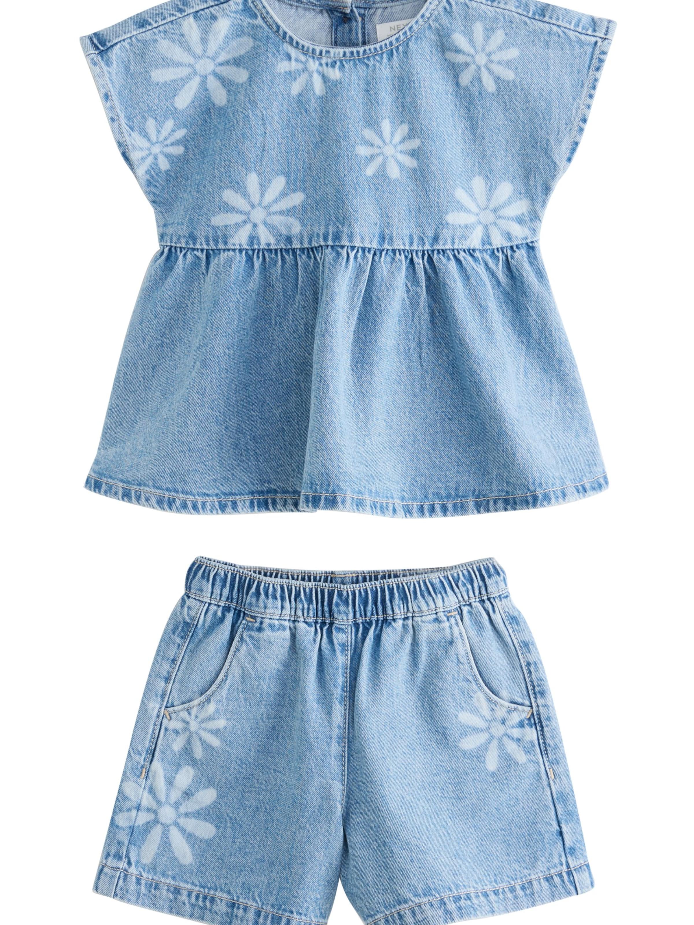 Set 'geblümt' Next en bleu : devant