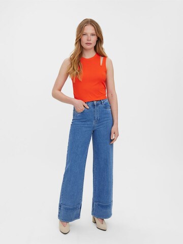 VERO MODA Wide Leg Jeans in Blau