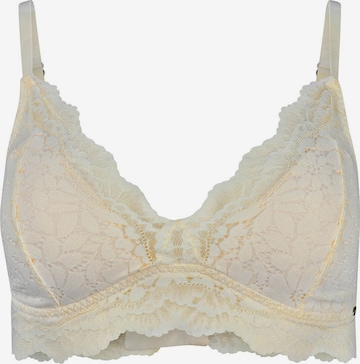 Skiny Triangle Bra in Beige: front