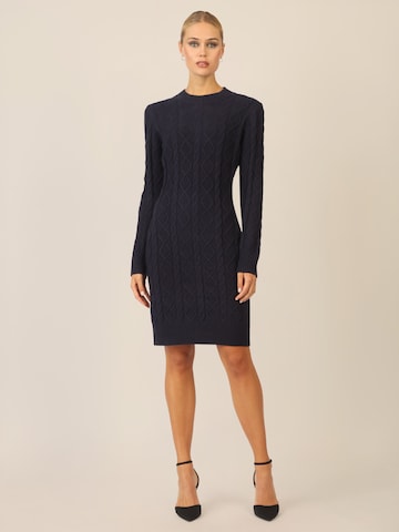 APART Knitted dress in Blue