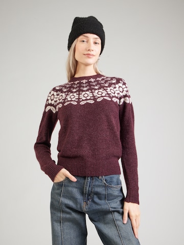 VERO MODA Svetr 'VMSimone' – červená: přední strana