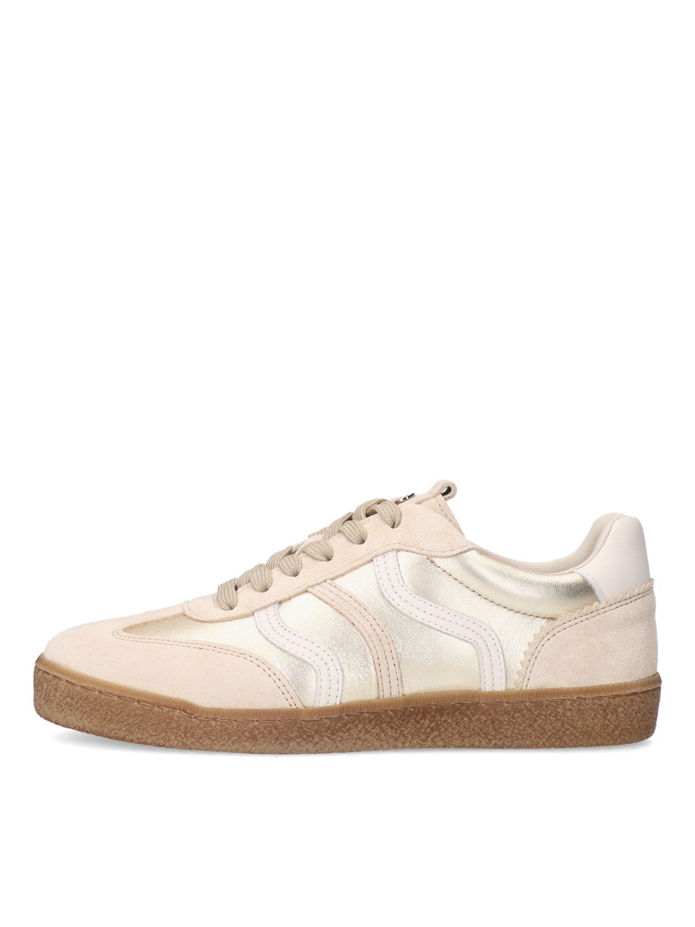 Baskets basses no stress en or